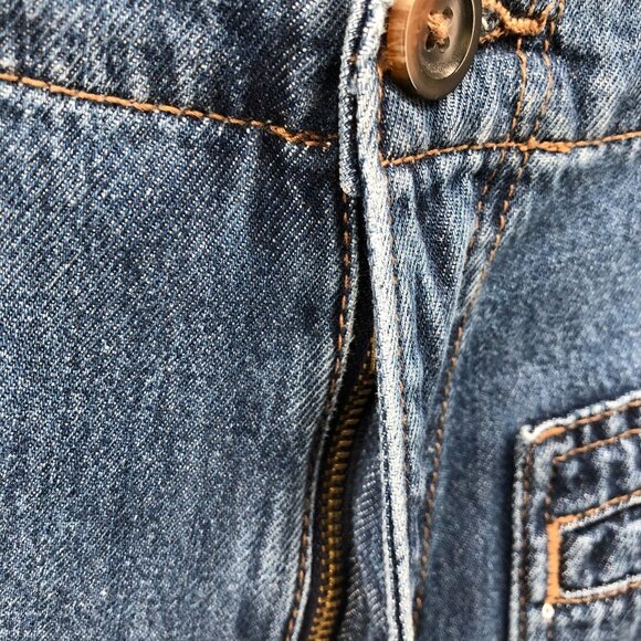 Old Navy Drapey High Rise Baggy Jeans Womens 4 Blue Cotton Wide Leg - Picture 5 of 10